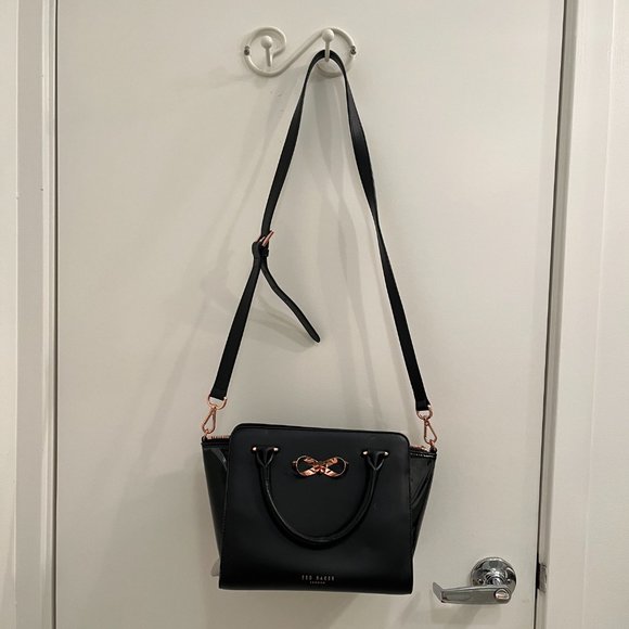 TED BAKER Loop Bow Leather Tote Bag - Picture 3 of 7